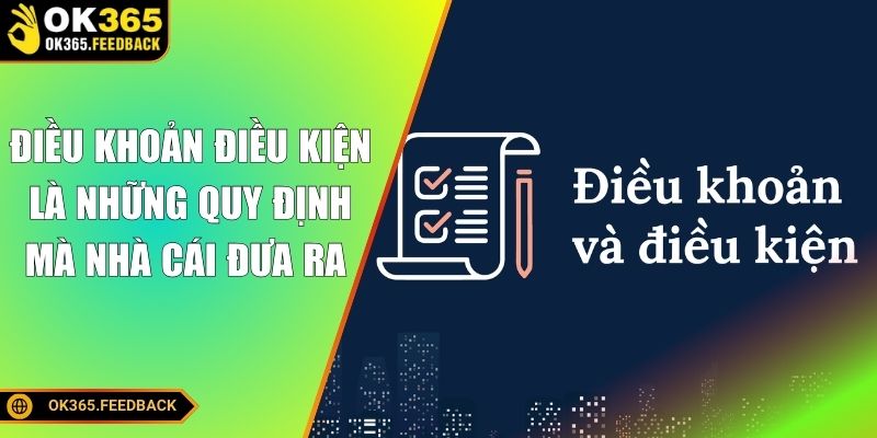 Điều khoản điều kiện là những quy định mà nhà cái đưa ra